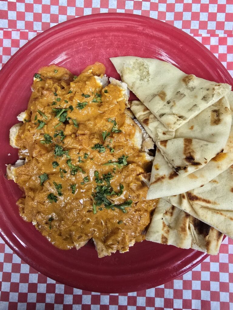 Chicken Tikka Masala or Butter Chicken Sandwich